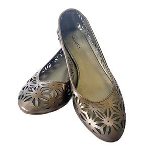 MERONA Metallic Wedge Heel Ballet Flats